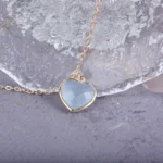 pendentif aigue-marine coeur