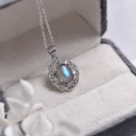 pendentif Labradorite Grise Argent