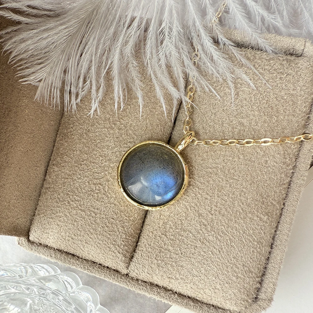 bijou en Labradorite et or