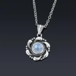 pendentif pierre de lune celtique