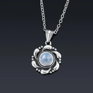 pendentif pierre de lune celtique