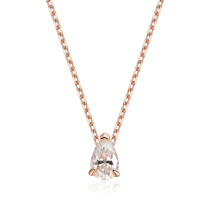 pendentif en diamant poire élégant