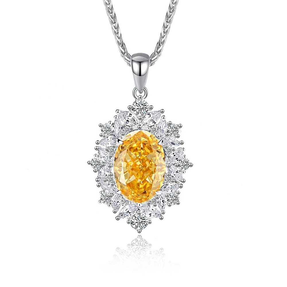 pendentif citrine femme