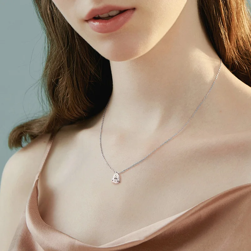 pendentif diamant en forme de poire
