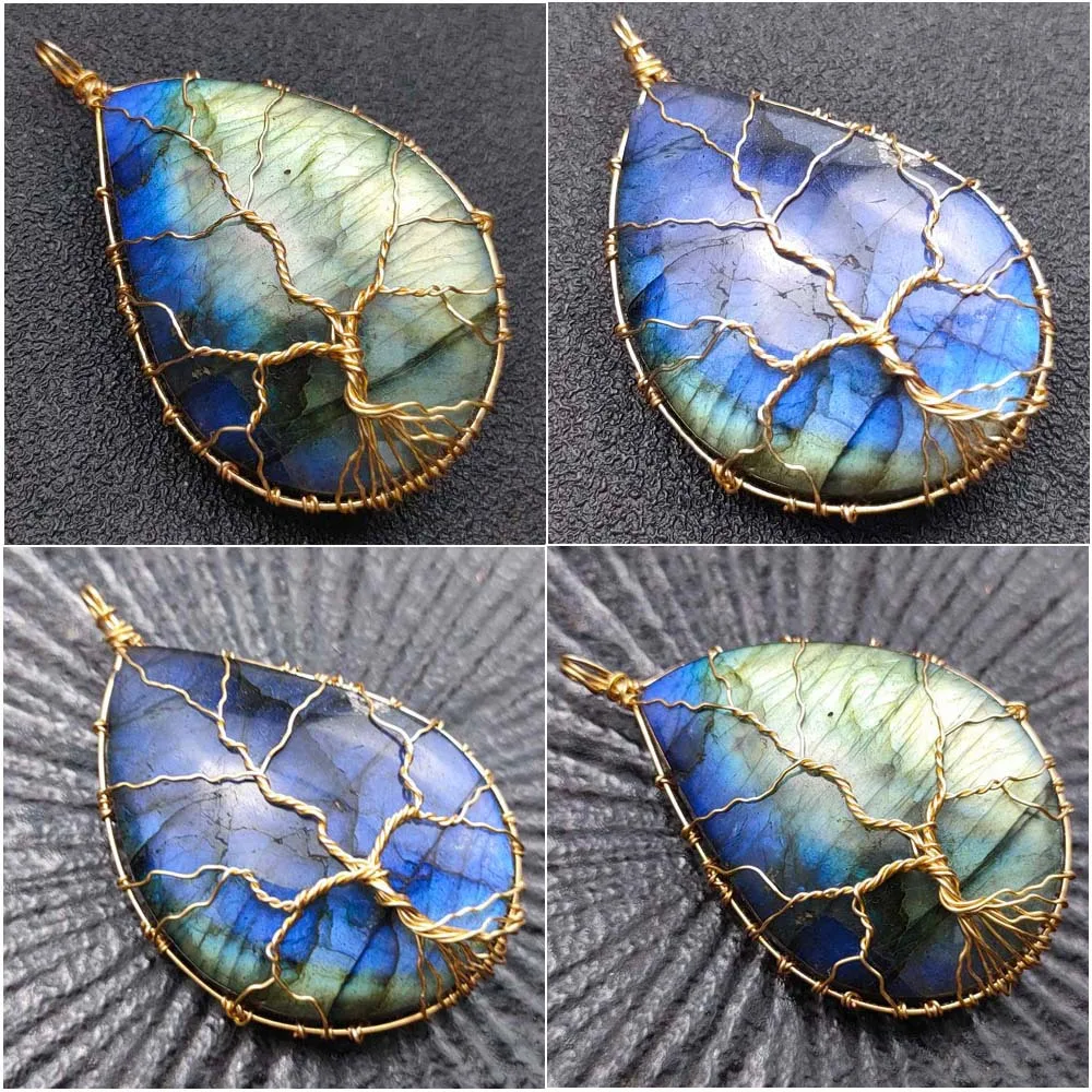 pendentif en fil tressé