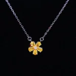 pendentif Topaze Fleur