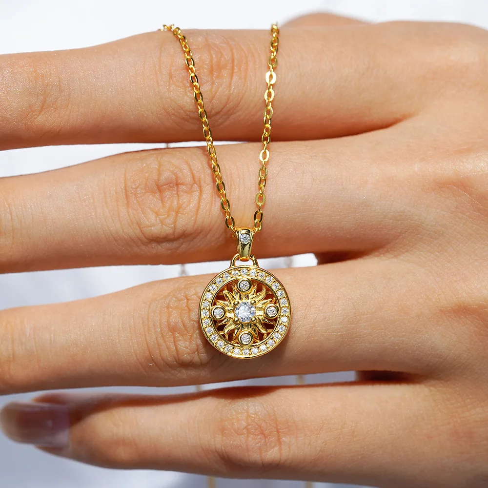 pendentif or avec diamant