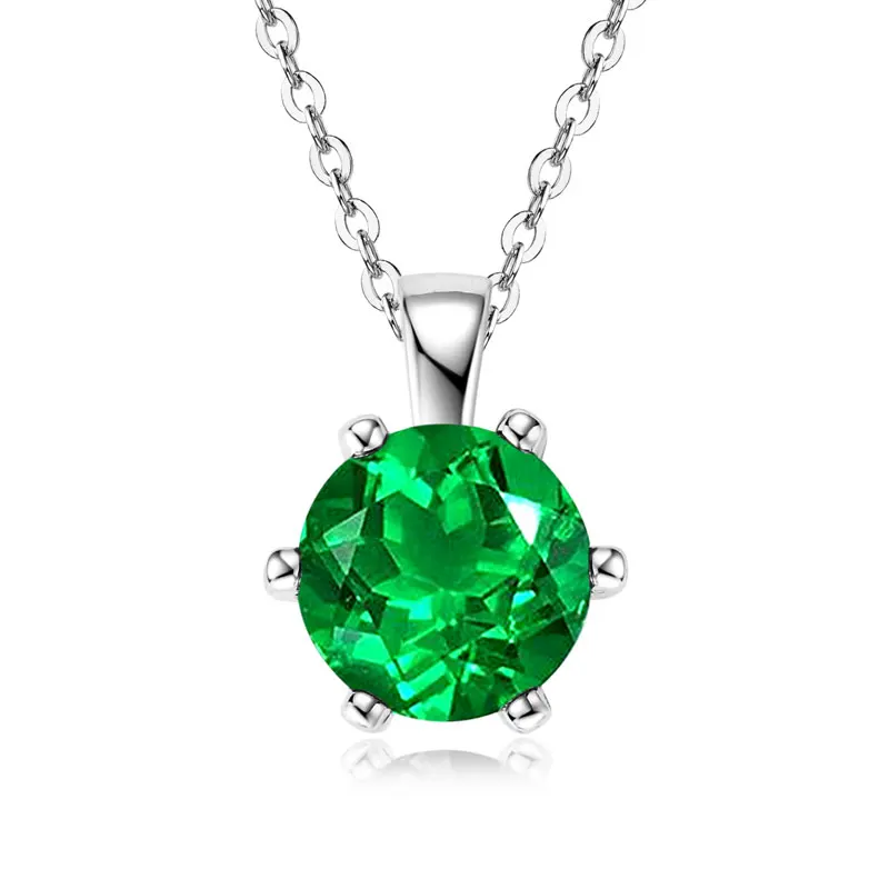 pendentif fin avec émeraude
