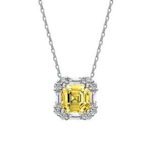 pendentif citrine argent