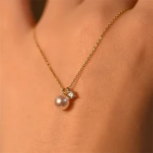 pendentif perle élégance