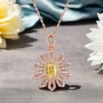 pendentif citrine soleil