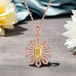 pendentif citrine soleil