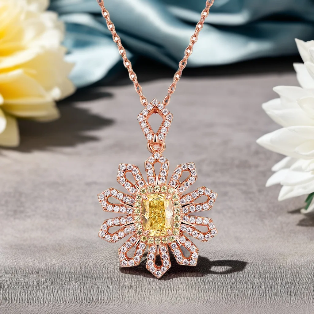 pendentif citrine soleil