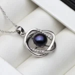 pendentif perle noire