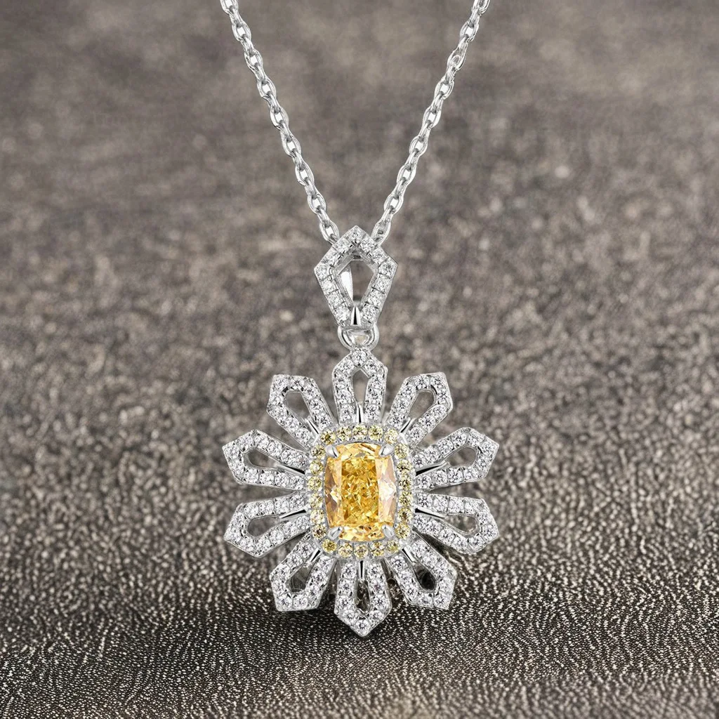 bijou en argent sterling citrine