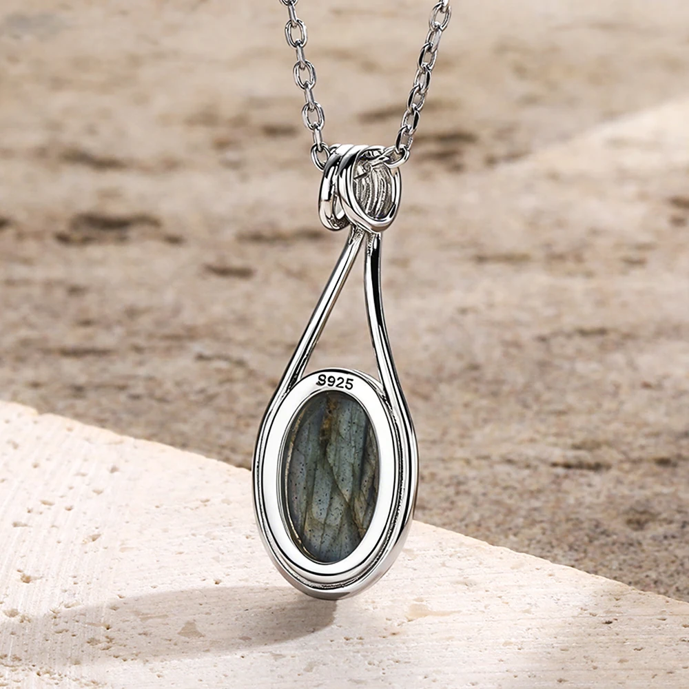 lithothérapie Labradorite Goutte bijoux