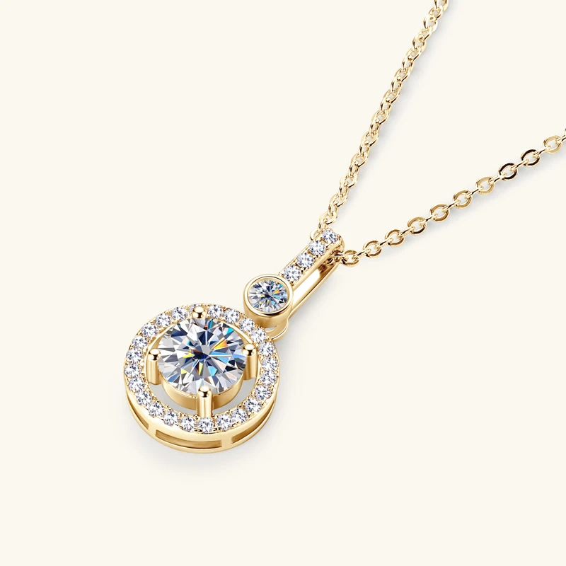 pendentif diamant rond