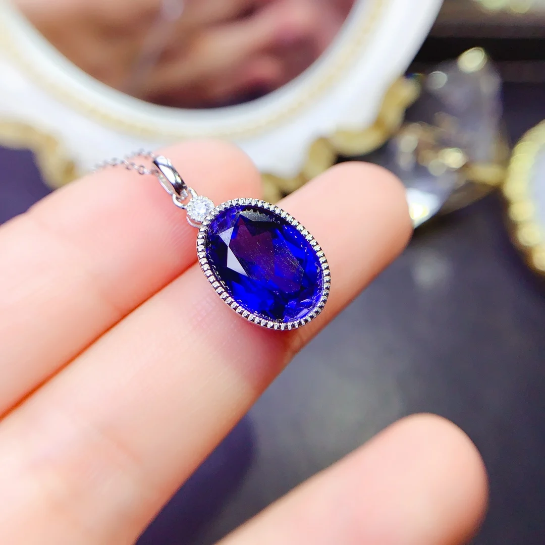 pendentif saphir serti clos