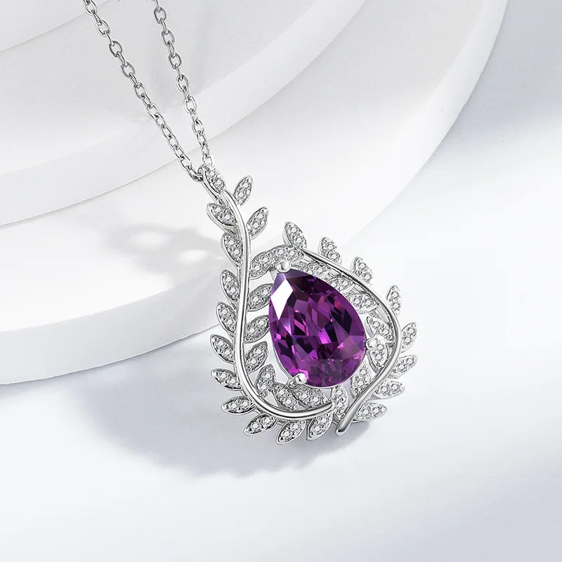 bijou en améthyste et argent