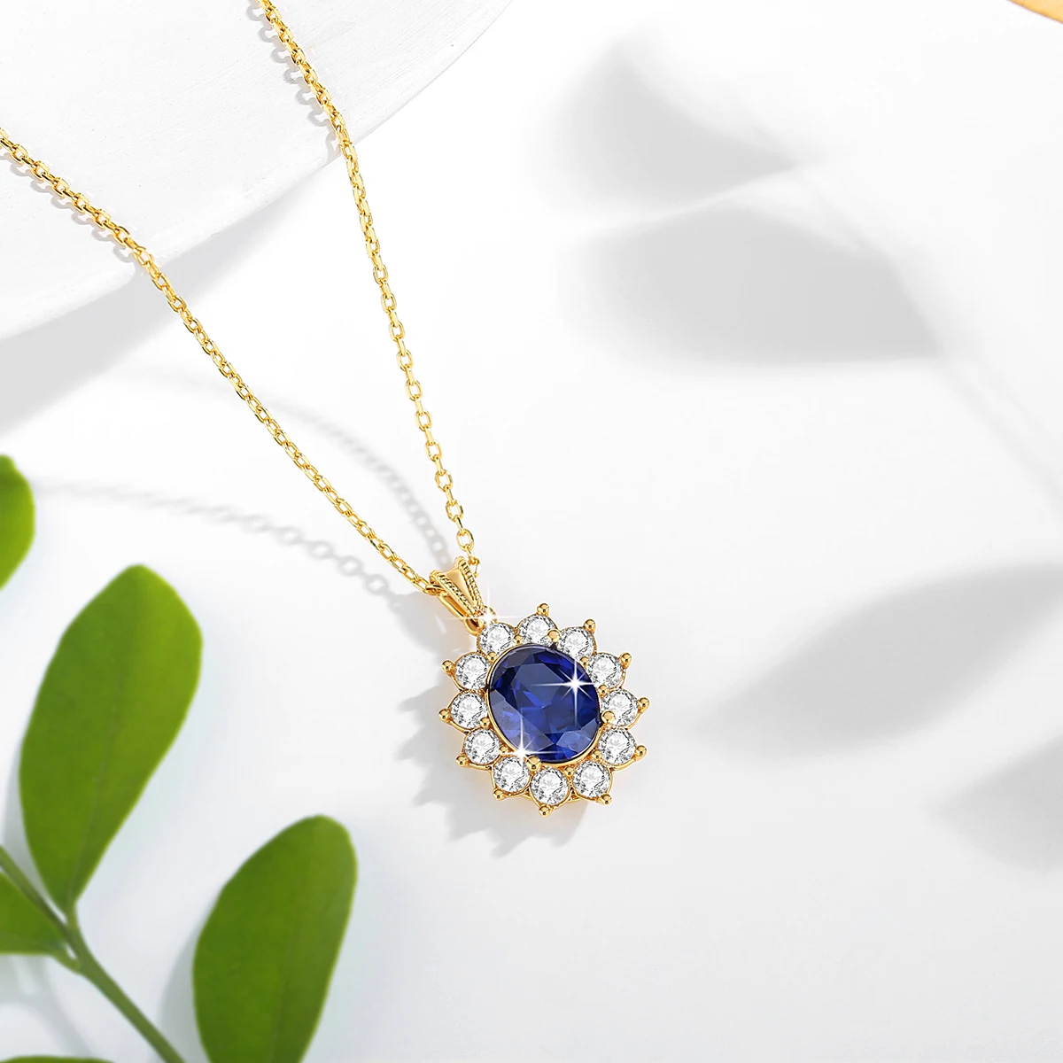 bijou pendentif saphir or jaune