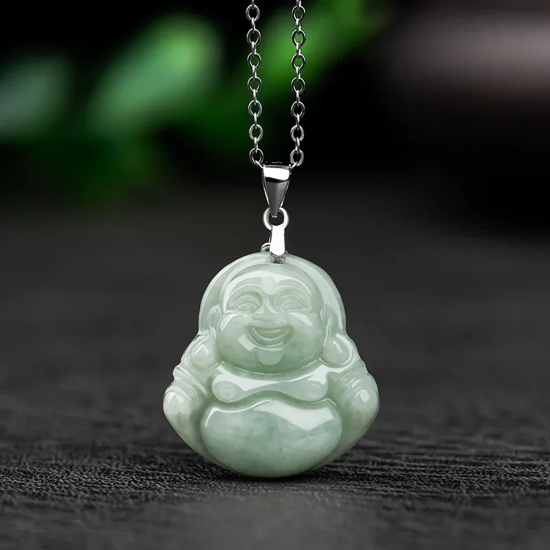 pendentif jade symbole bouddha