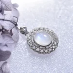 pendentif pierre de lune femme
