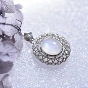 pendentif pierre de lune femme