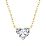 pendentif cœur en diamant