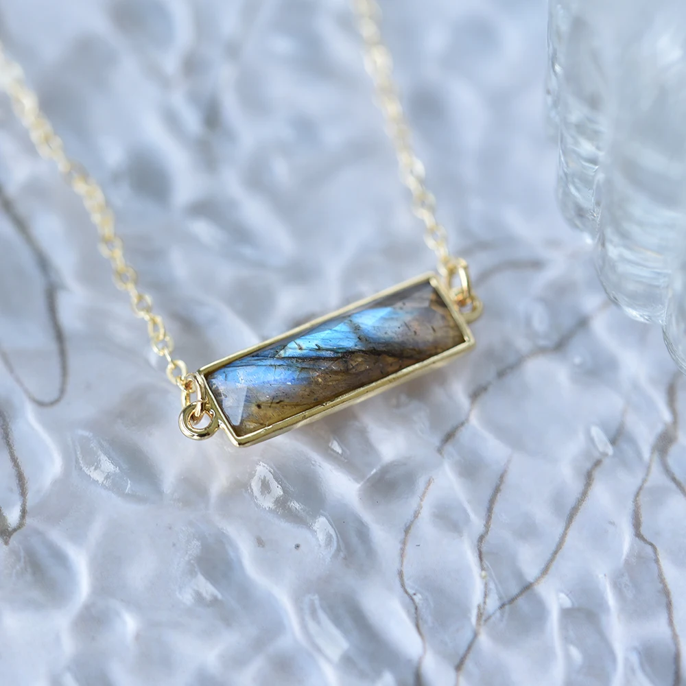 pendentif labradorite rectangle