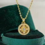 pendentif diamant or