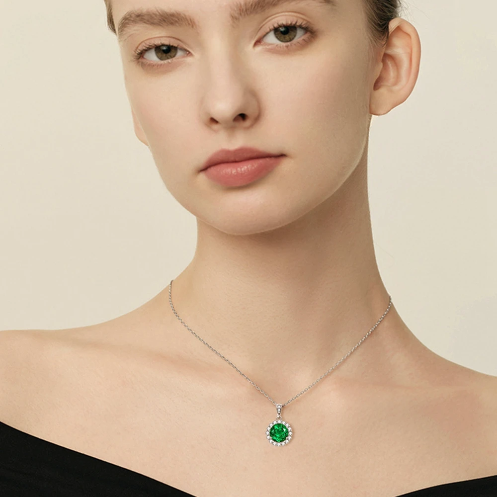 Pendentif Émeraude Moderne – Image 2