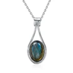 pendentif Labradorite Goutte en argent sterling