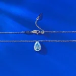 pendentif aigue-marine poire