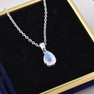 pendentif pierre de lune poire