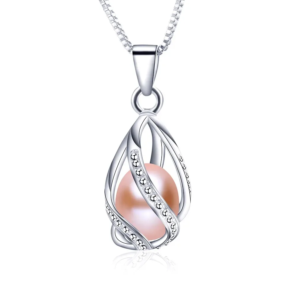 Pendentif élégant avec perle et zircon